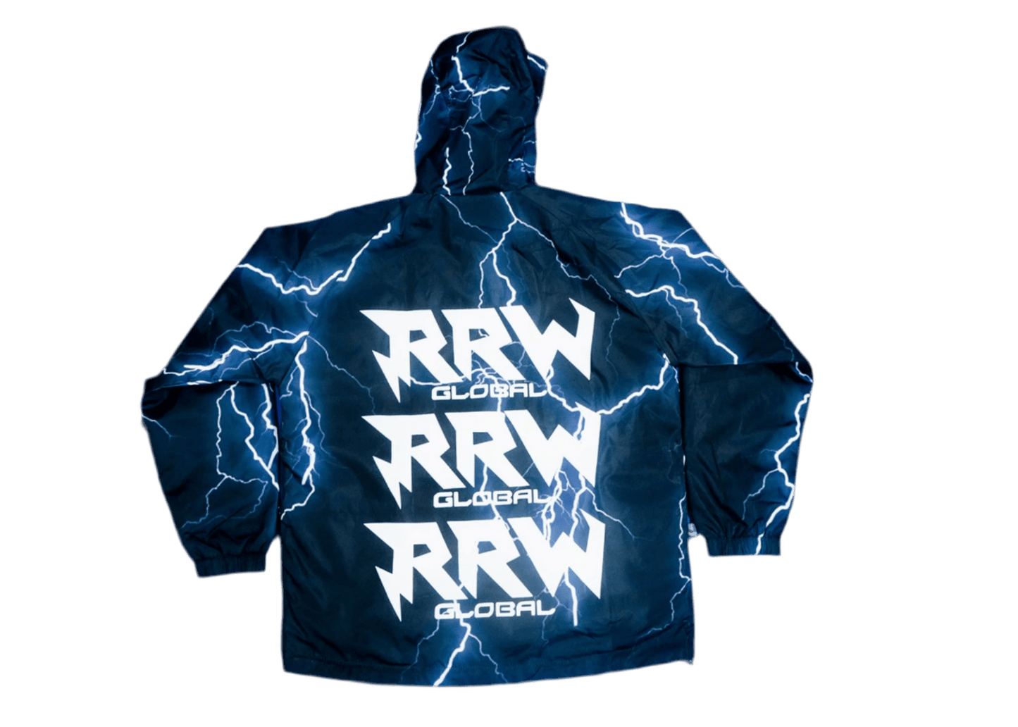Black RRW Lightning Tech Windbreaker Set - Road Runners World Global