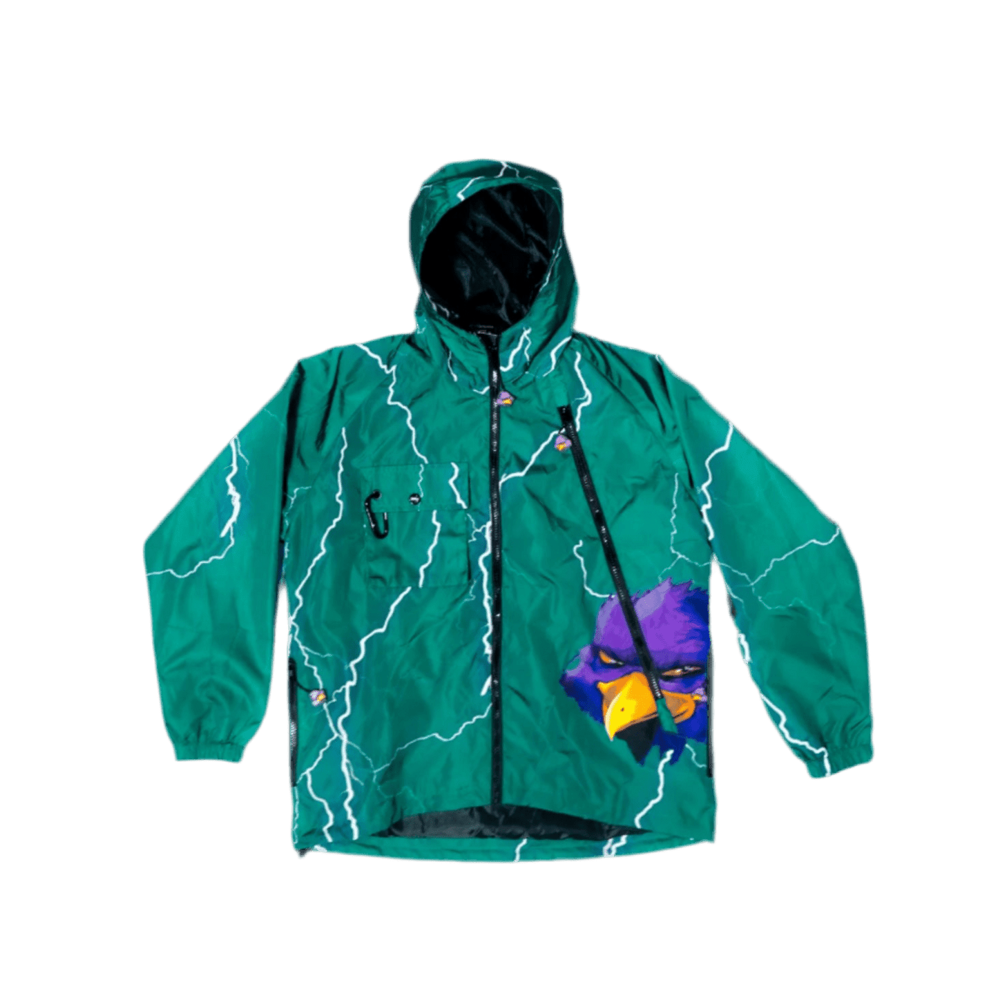 Green RRW Lightning Tech Windbreaker Set - Road Runners World Global