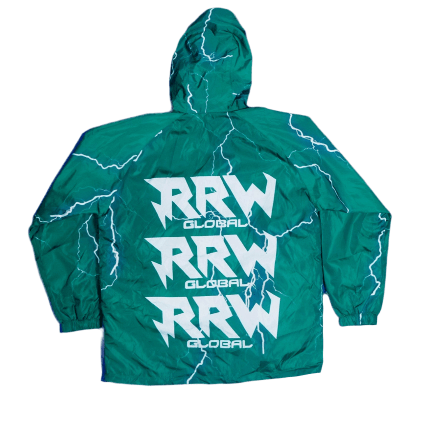 Green RRW Lightning Tech Windbreaker Set - Road Runners World Global