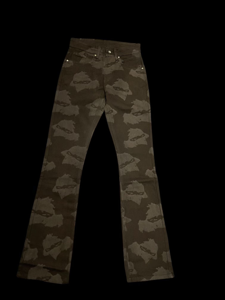 RRW Black Denim Flare Jeans
