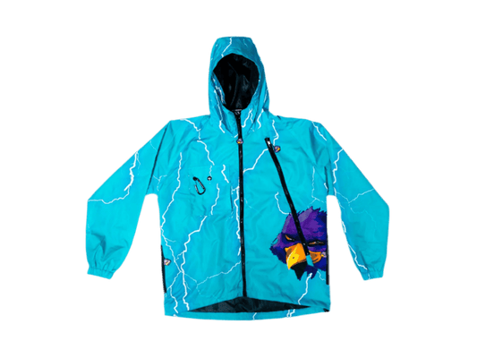 Marina Blue RRW Lightning Tech Windbreaker Set - Road Runners World Global