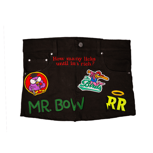 Mr Bow Denim Skirt - Road Runners World Global