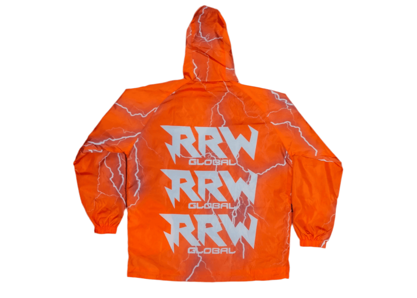Orange RRW Lightning Tech Windbreaker Set - Road Runners World Global