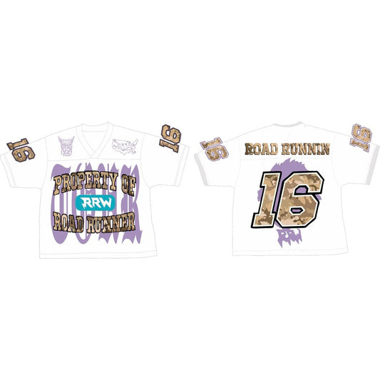 Property Of RRW Jersey (White/Lavendar) - Road Runners World Global