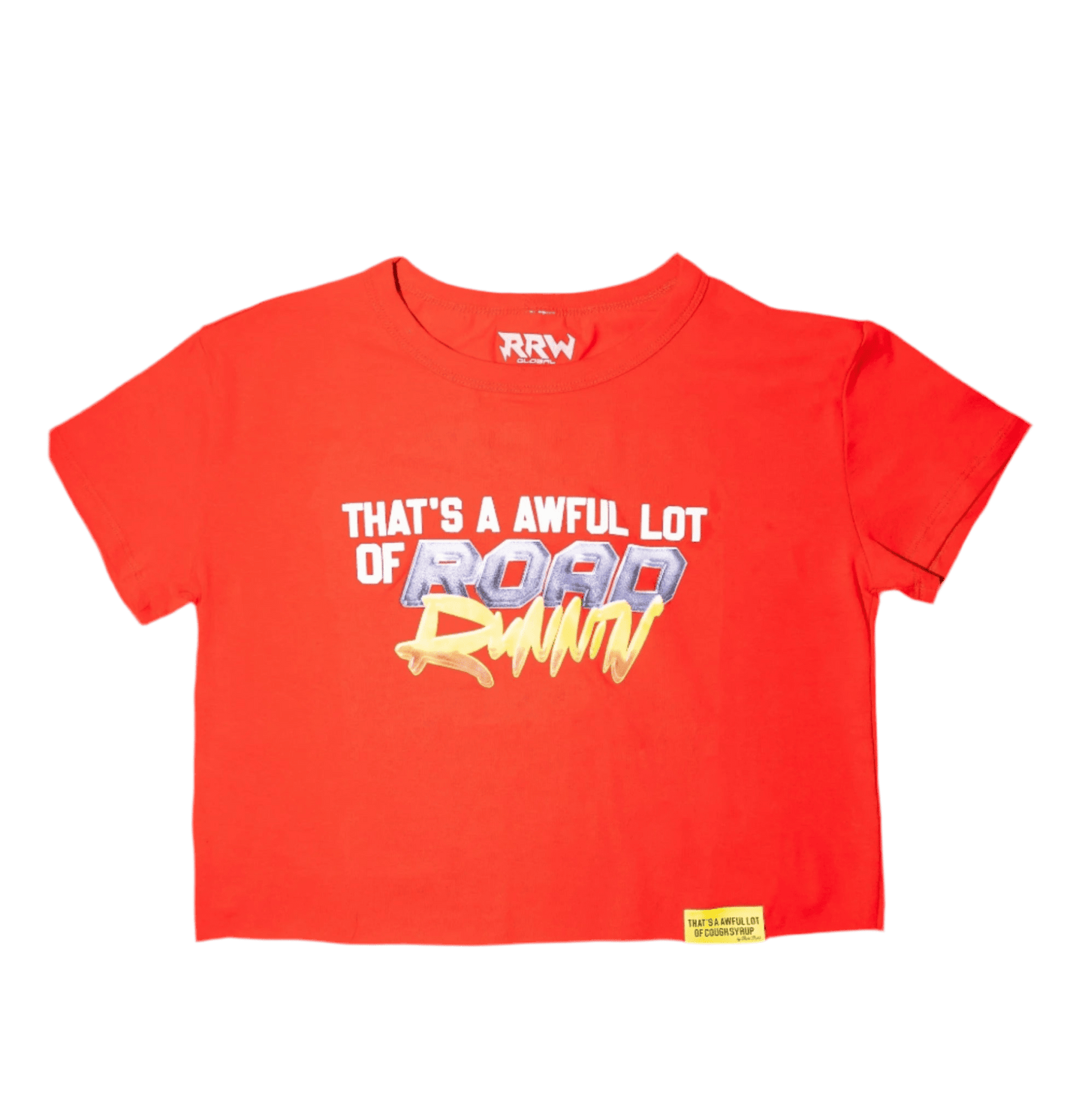 Red Awful Lot of Roadrunin Crop Top - Road Runners World Global