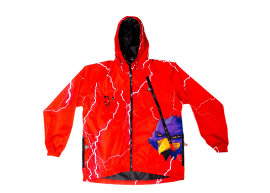 Red RRW Lightning Tech Windbreaker Set - Road Runners World Global