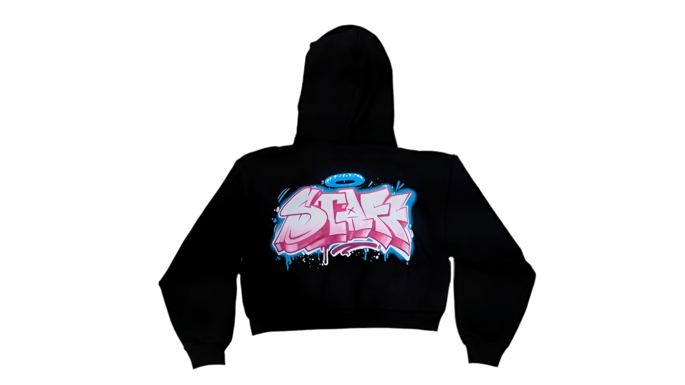 RoadRunner Cereal Bar Graffiti Staff Crop Hoodie - Road Runners World Global