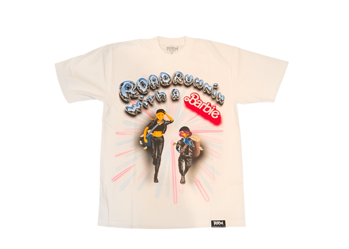 Roadrunnin With A Barbie Heist Tee - Road Runners World Global