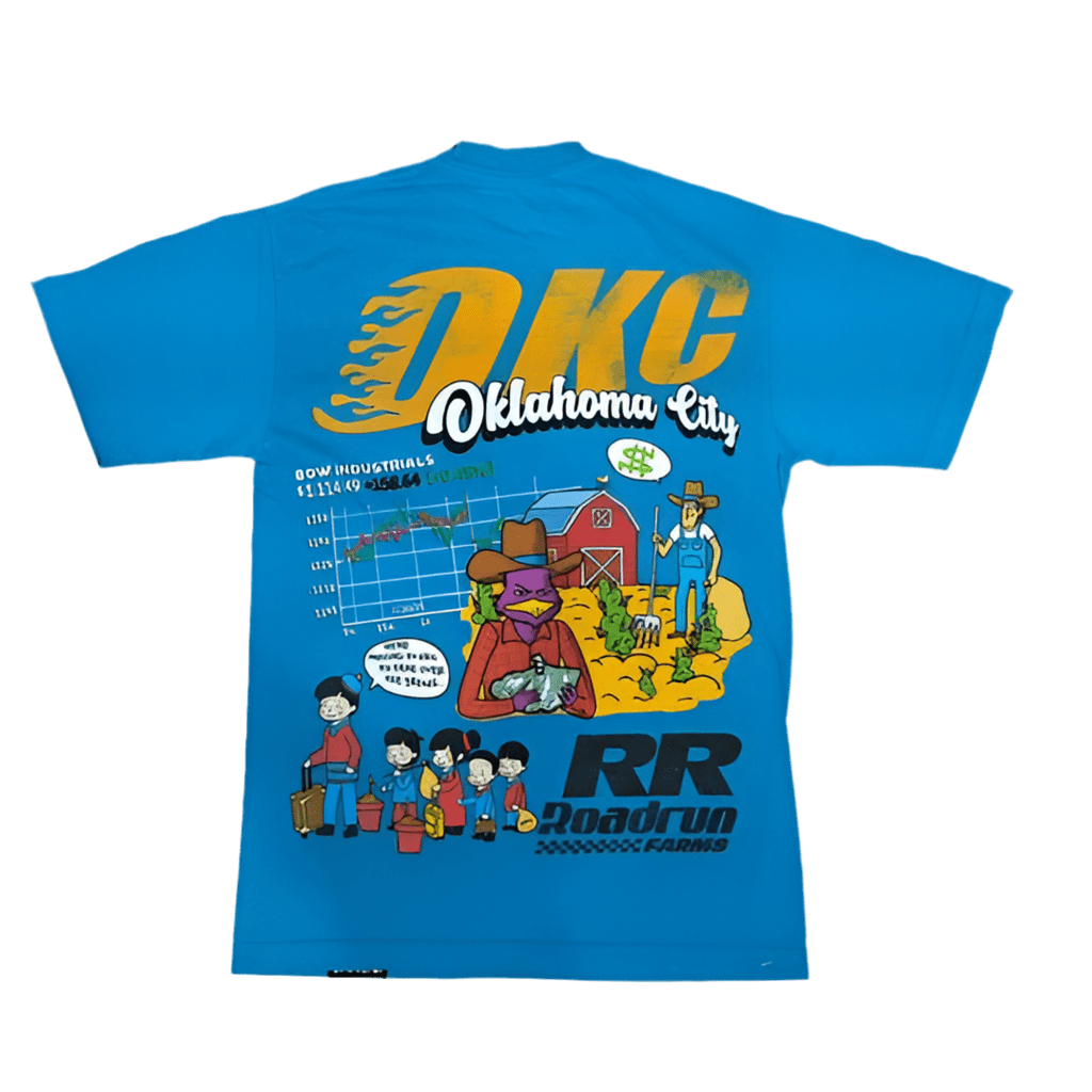 RRW BLUE OKC TEE - Road Runners World Global