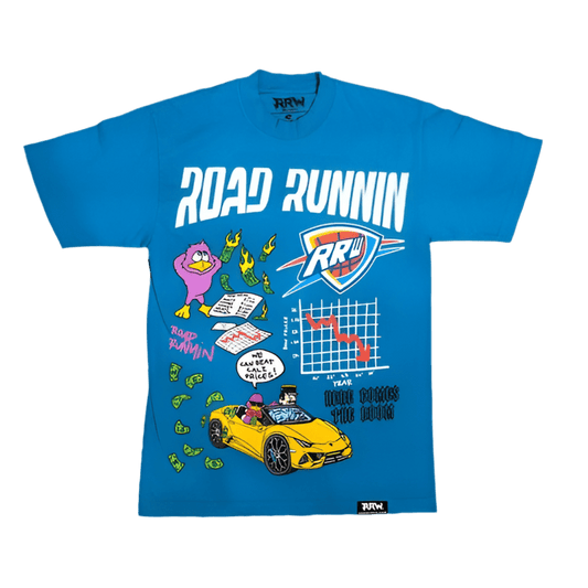 RRW BLUE OKC TEE - Road Runners World Global