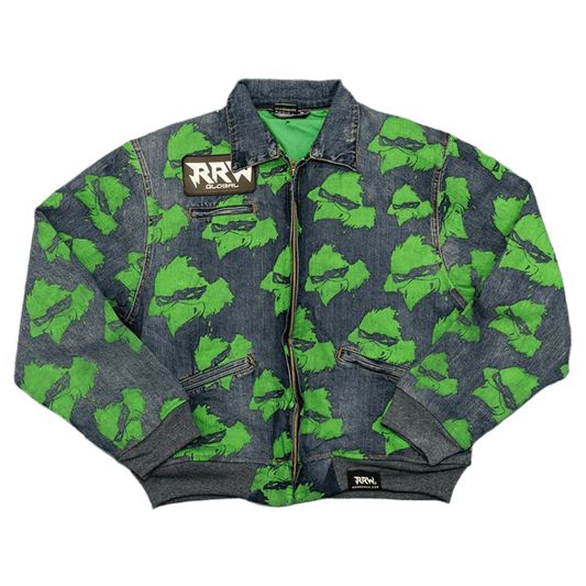 RRW Denim Trucker Jacket Slime Green - Road Runners World Global