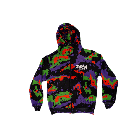 RRW Neon Warzone Digital / Desert Camo Reversible Hoodie - Road Runners World Global