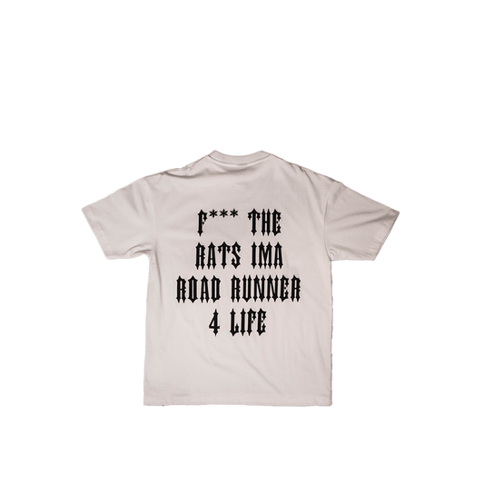 RRW Piss On Rats Tee (White) - Road Runners World Global
