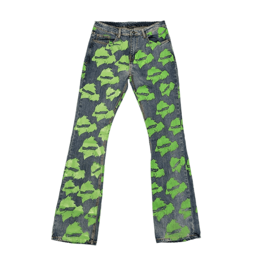 RRW Slime Flare Denim Jeans - Road Runners World Global