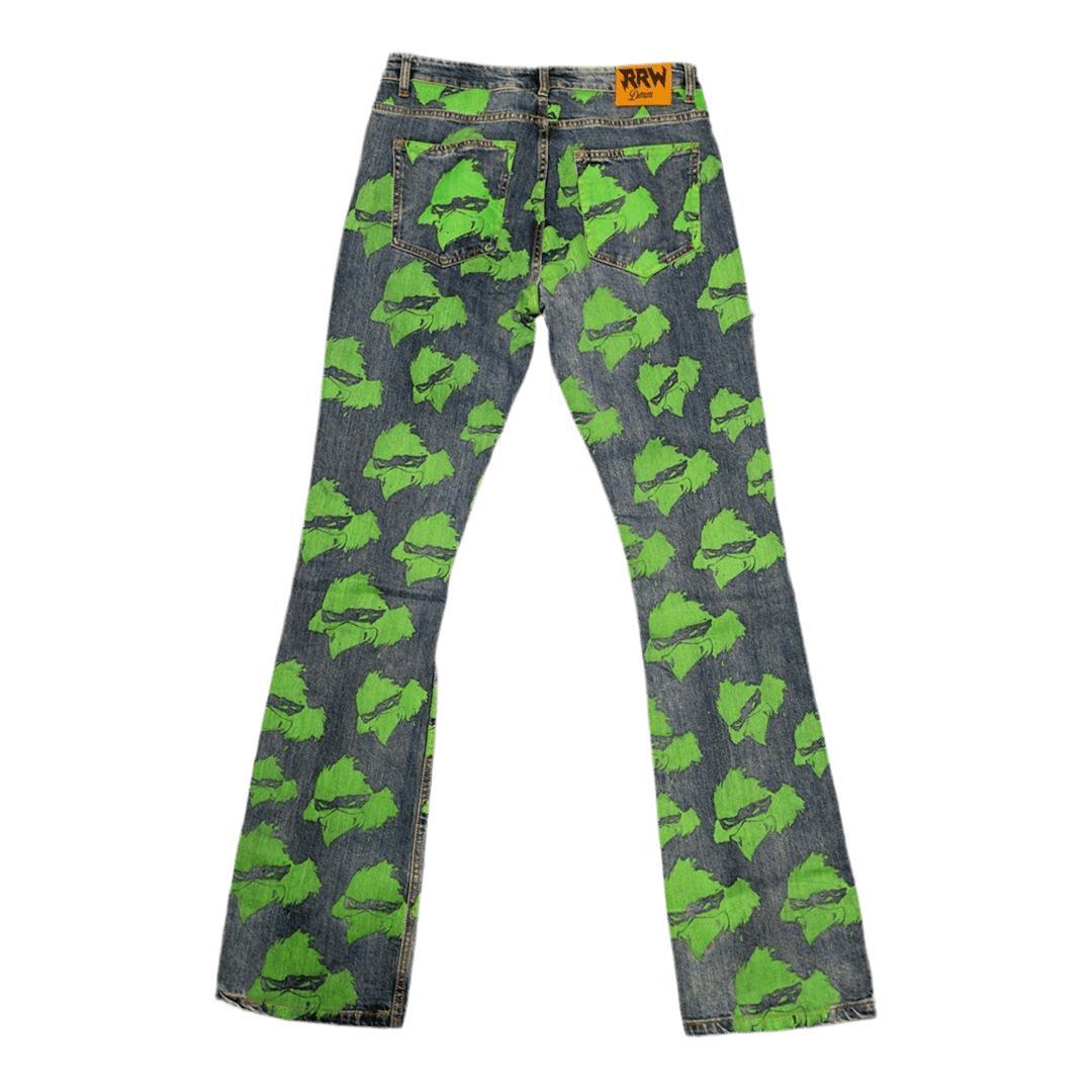 RRW Slime Flare Denim Jeans - Road Runners World Global