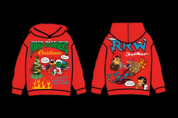 A Roadrunners Christmas 22’ Hoodie Red - Road Runners World Global