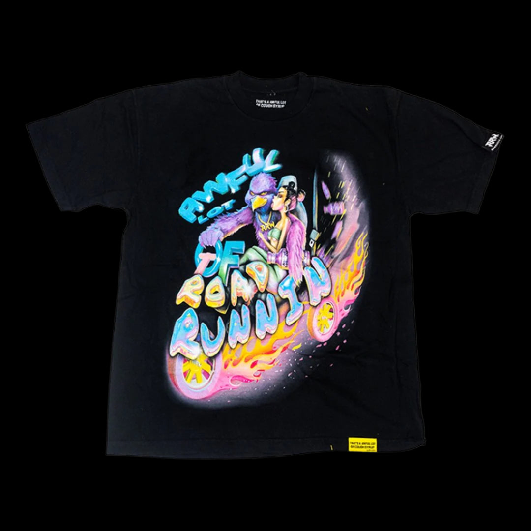 Awful Lot of Roadrunnin 2.0 Black tee - Road Runners World Global