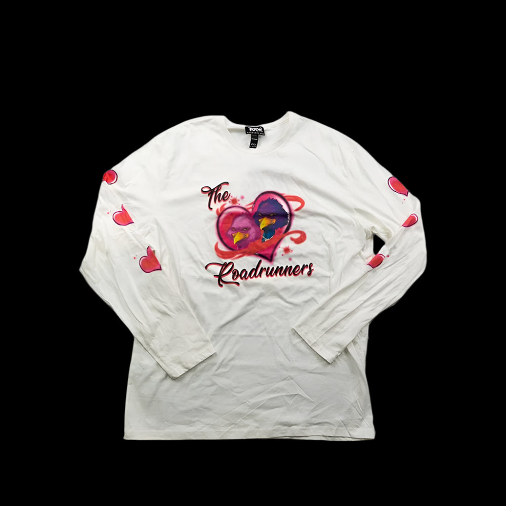 Mr & Mrs Roadrunner Valentines Long Sleeve Tee - Road Runners World Global
