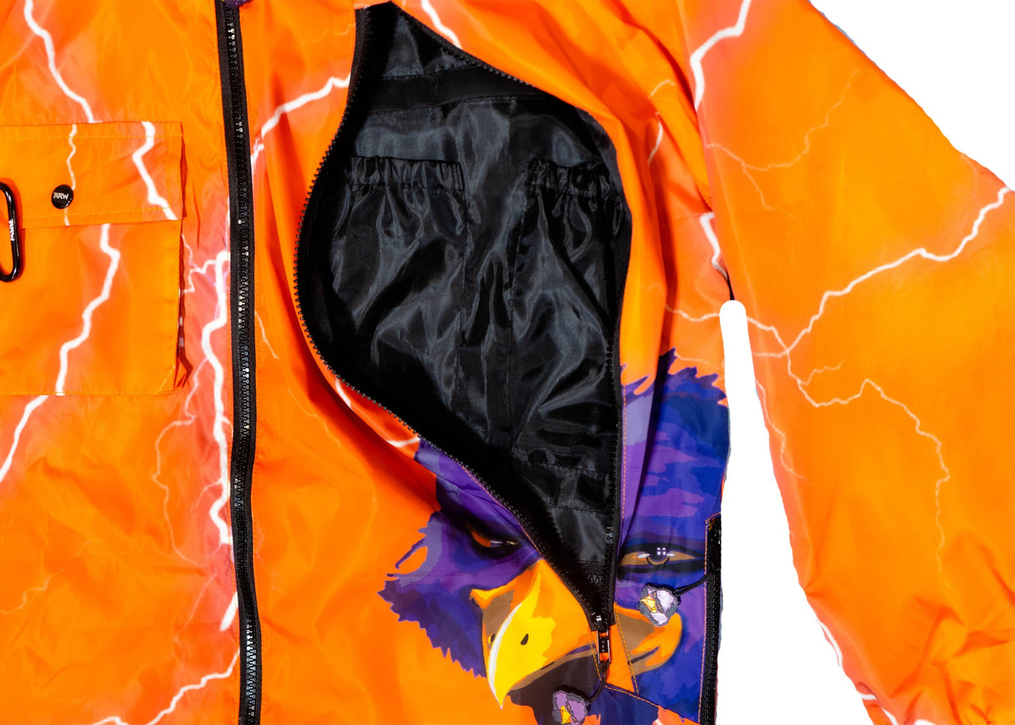 Orange RRW Lightning Tech Windbreaker - Road Runners World Global