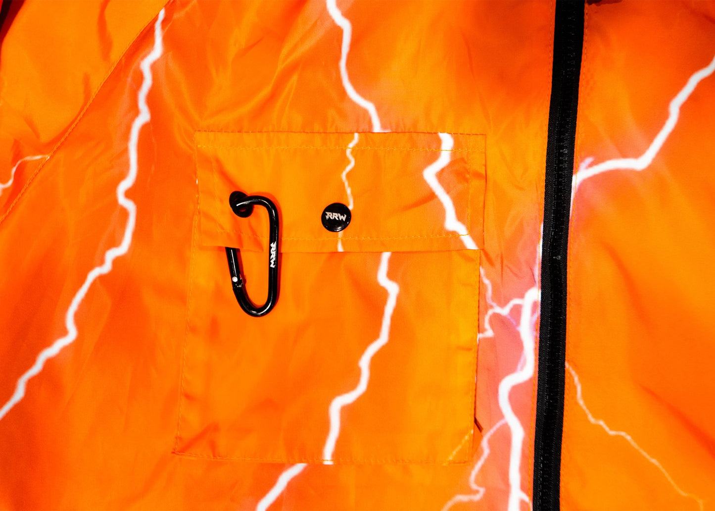 Orange RRW Lightning Tech Windbreaker - Road Runners World Global