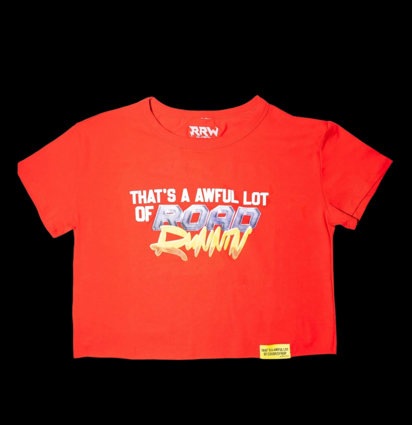 Red Awful Lot of Roadrunin Crop Top - Road Runners World Global