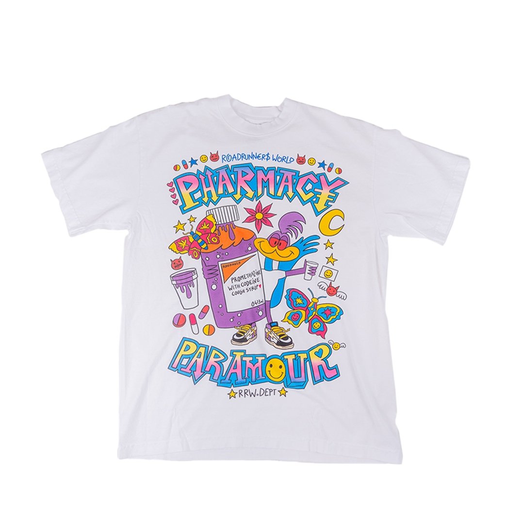 RRW pharmacy tee white - Road Runners World Global