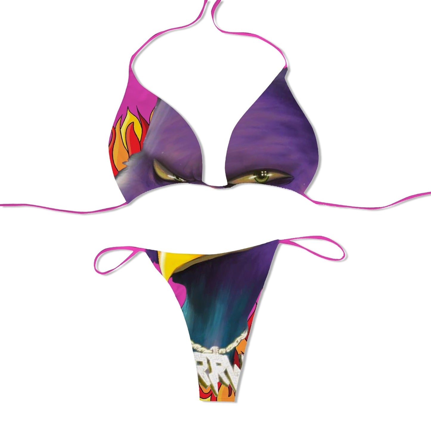 THIRSTY BIRD FLAME BIKINI SET - Road Runners World Global