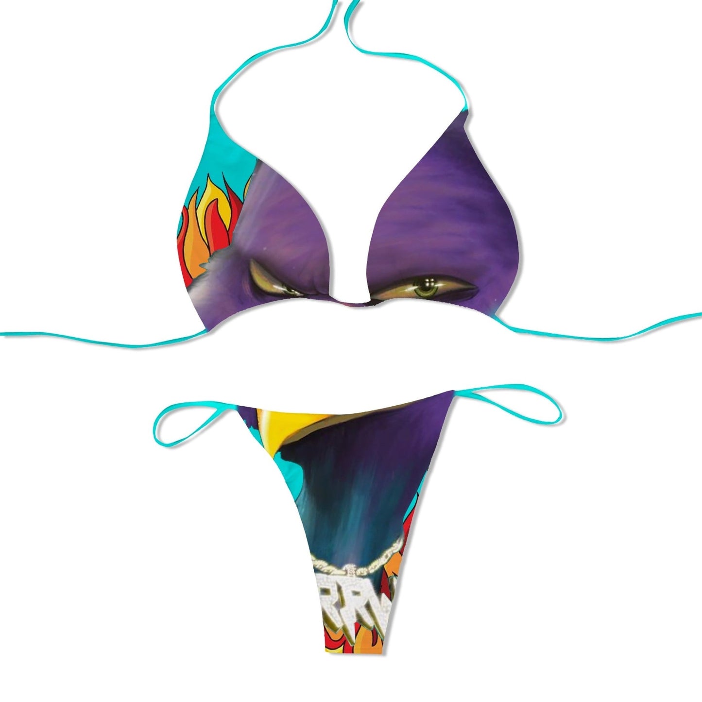 THIRSTY BIRD FLAME BIKINI SET - Road Runners World Global