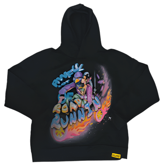 Awful Lot of Roadrunnin Cereal Hoodie Black - Road Runners World Global