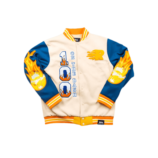 OTD Varsity Letterman Jacket (Blue) - Road Runners World Global