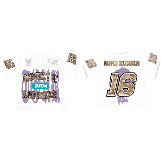 Property Of RRW Jersey (White/Lavendar) - Road Runners World Global