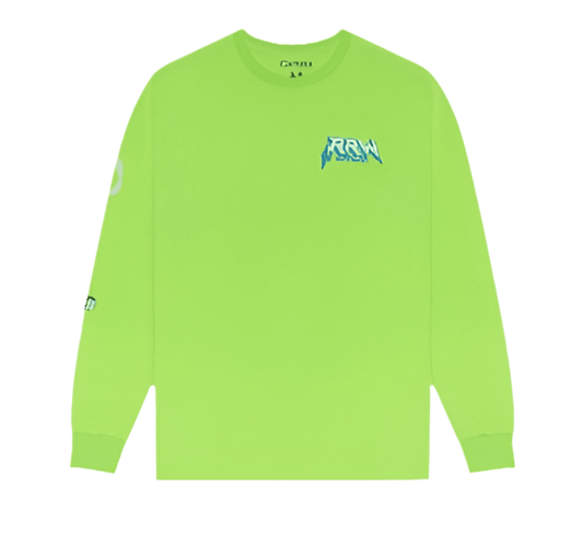 Roadrunner Carrots Long Sleeve Electric Green Tee - Road Runners World Global