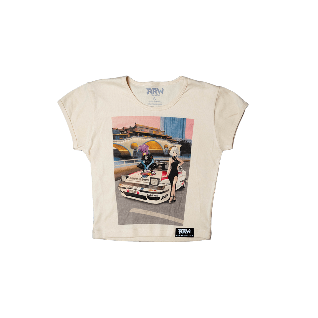 RoadRunner Manga Nights Crop Top (cream) - Road Runners World Global