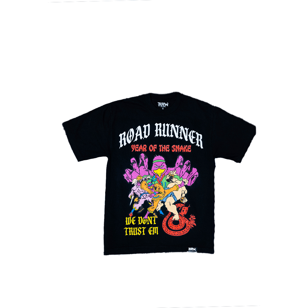 RoadRunner Year Of the Snake Tee (Black) - Road Runners World Global