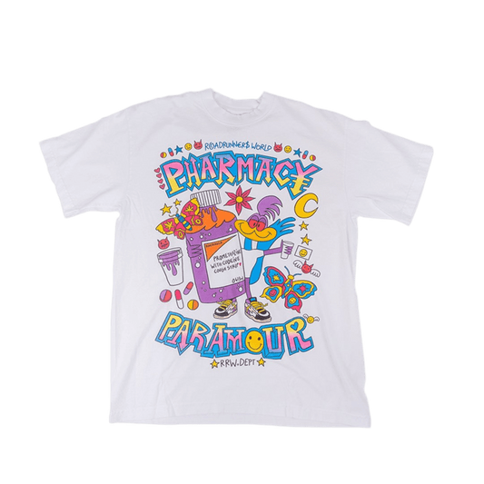 RRW pharmacy tee white - Road Runners World Global