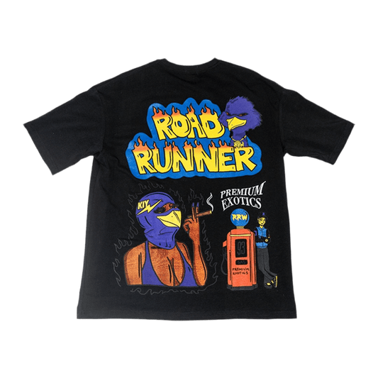 RRW x KIY Collage tee Black - Road Runners World Global