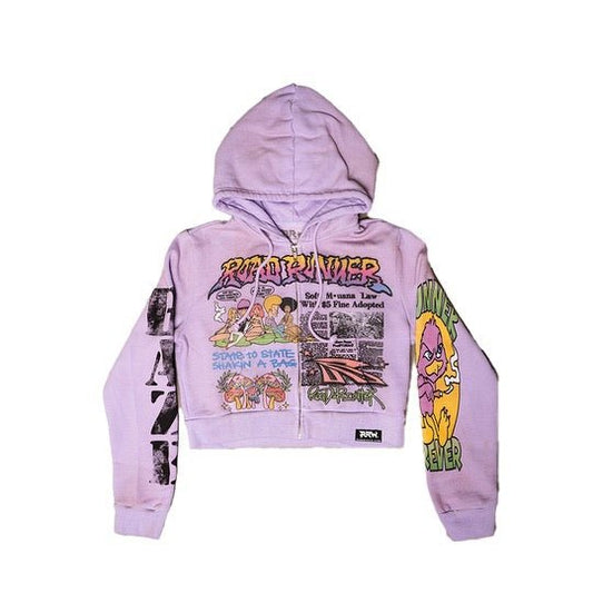 Stoner Forever Crop Hoodie - Road Runners World Global