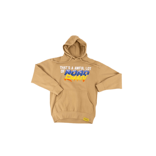 That’s a awful lot of roadrunin hoodie tan - Road Runners World Global