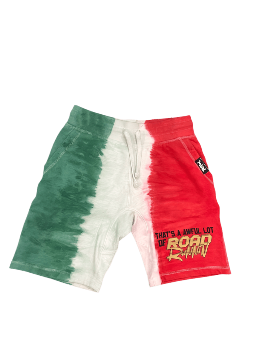 That’s A Awful Lot Of Roadrunnin Mexico Tie - Dye Shorts - Road Runners World Global