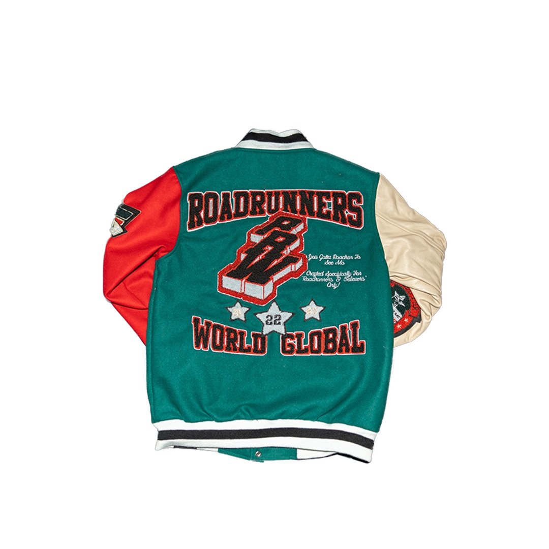 OTD Varsity Letterman Jacket (Blue) – Road Runners World Global